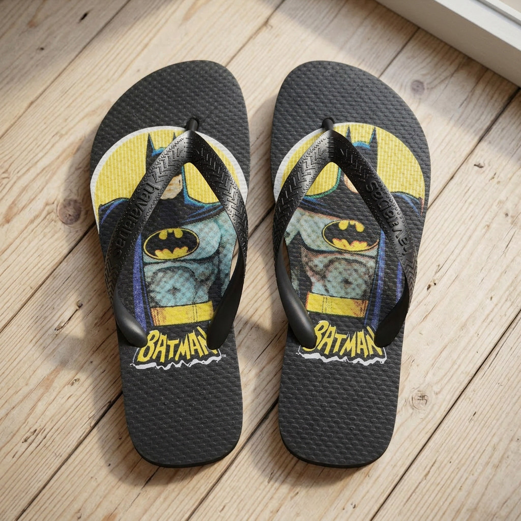Chinelo Infantil Masculino Antiderrapante Borracha Confortável Durável Resistente Estampado Menino