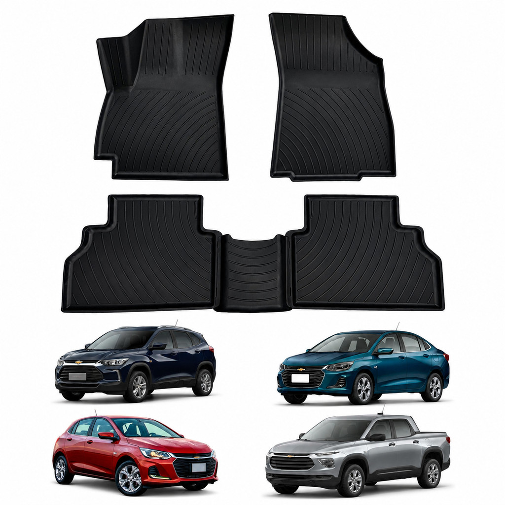Tapete tipo Bandeja Chevrolet 4P Grid - Escolha Seu Carro