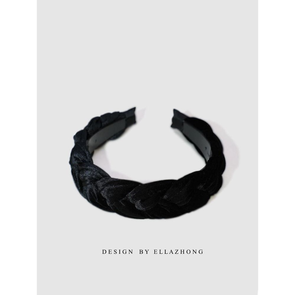 All-Match preto aqui ~ torção bandana bandana japonês coreano acessórios de cabelo Headwear de alta qualidade simples el