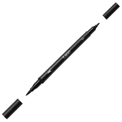 Caneta hidrográfica Dual Tip Intensity Preta Bic