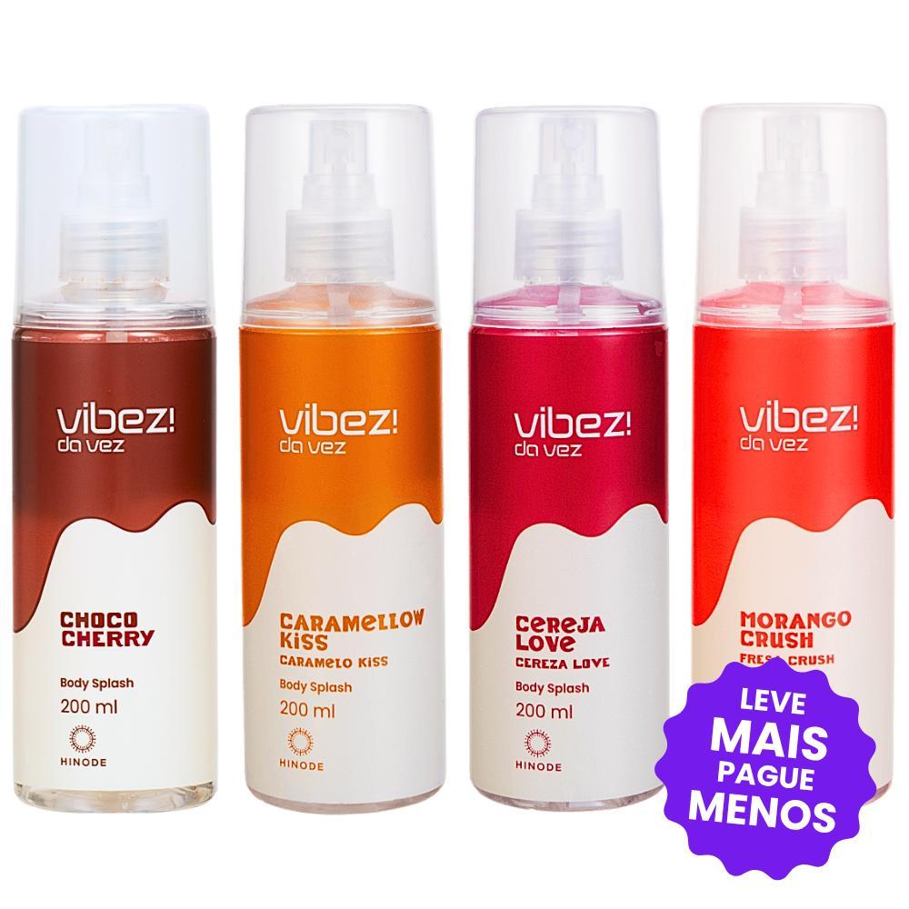Kit 4 Body Splashes Vibez da Vez!