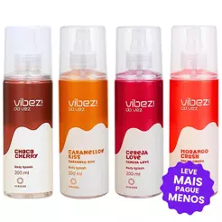 Kit 4 Body Splashes Vibez da Vez!