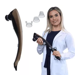 Massageador Elétrico Corporal Profissional Volcano Black Alivio Muscular Massagem