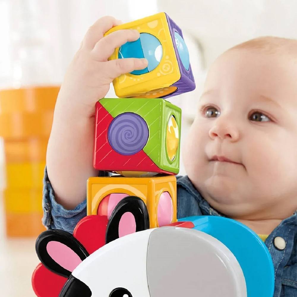 Brinquedo Pedagógico - Zebra com Blocos - Fisher-Price — imagem 2 de 2