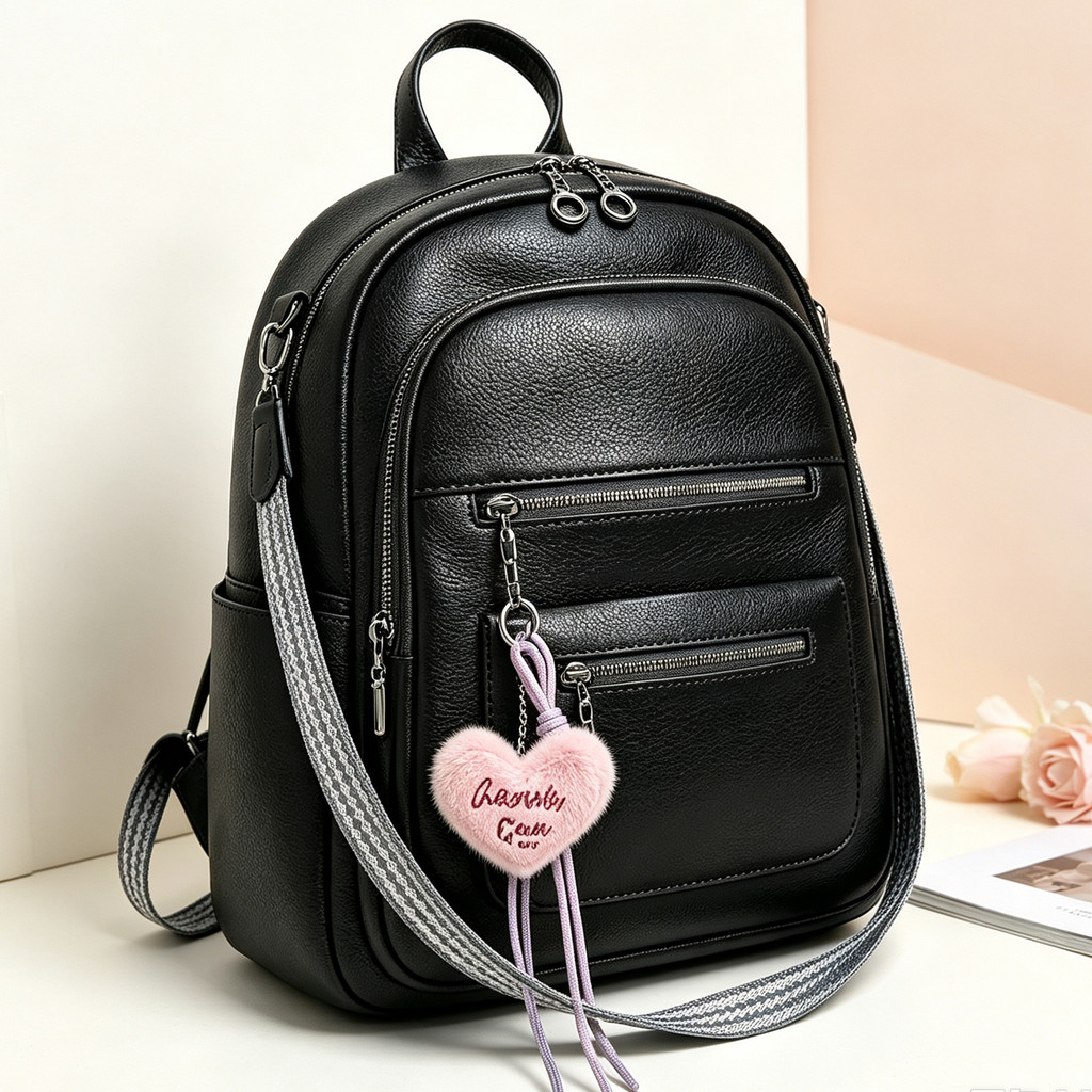 Mochila feminina multifuncional para trabalho e faculdade com compartimentos amplos e alças confortáveis acolchoadas