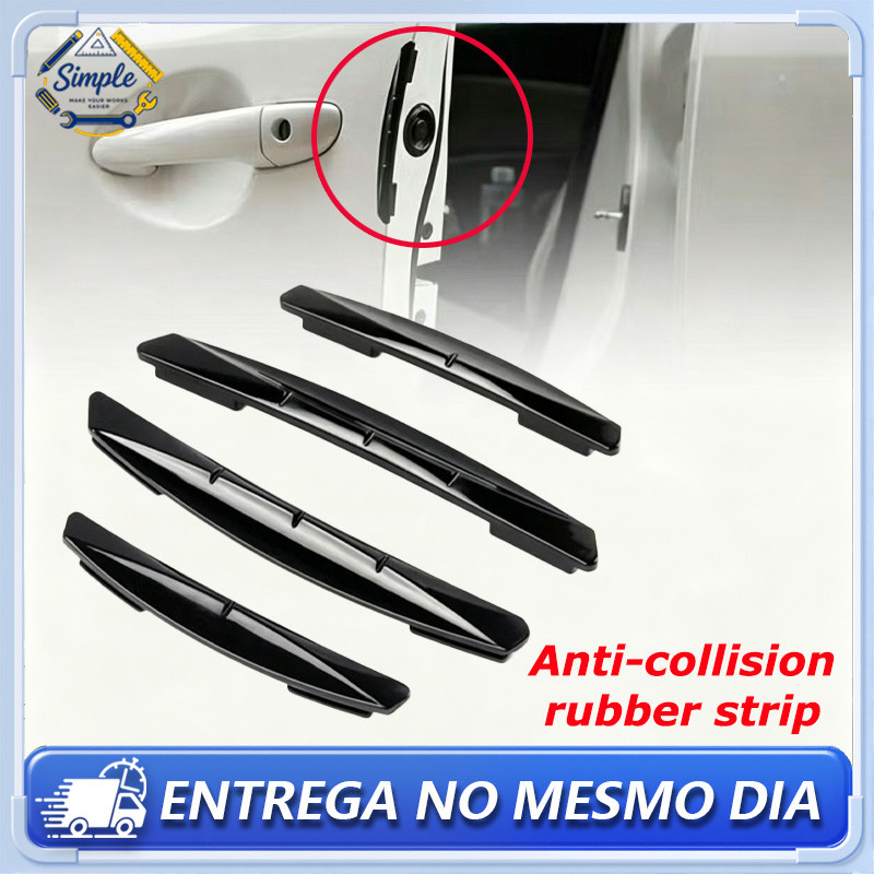 Kit 4 Peças Protetor de Porta Carro Silicone Evite arranhões e colisões Proteja o seu querido veículo
