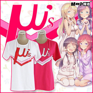 Camiseta LoveLive Idol Group μ Takasaka Honoka Nan Xiaoniao Yazawa Nicole cos Camiseta de manga curta