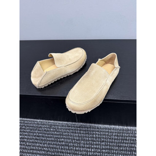 [Baba Xiansen] Camurça Couro Ervilhas Sapatos Masculinos Sapatos Casuais Slip-On Respirável Flat Preguiçoso Mocassins Ve