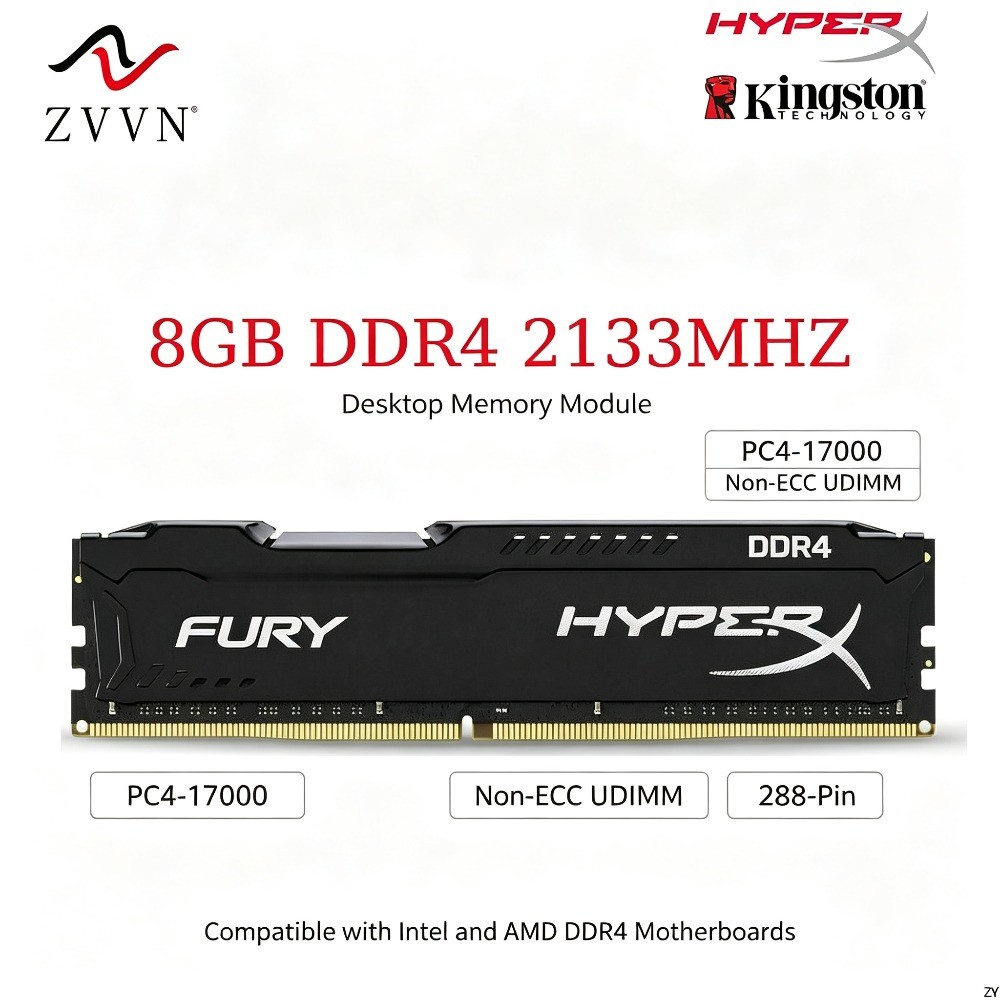 8 Gb DDR4 2133 Mhz Para HyperX FURY Lote 1.2 V DIMM PC4 Desktop RAM 288 Pinos