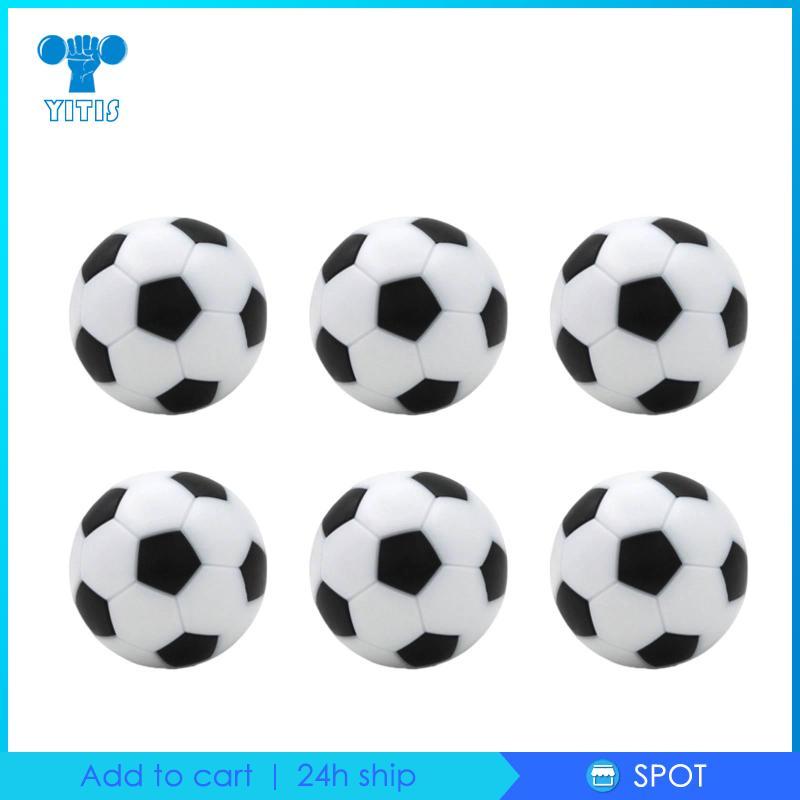 [Yitis] 6 Mini Bolas De Futebol De Mesa Acessórios Oficiais Salão