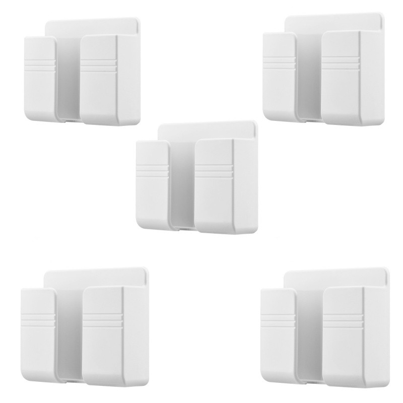 1/2/5 PCS Suportes Práticos De Controle Remoto, Suportes De Parede Para Controle Plástico De Telefones Celulares