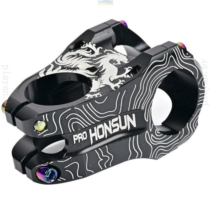 HONSUN Suporte de Guidão em Alumínio para Bicicleta de Montanha 31.8 * 28.6MM 0 graus 45MM Ultraleve DH/AM/XC Acessório 