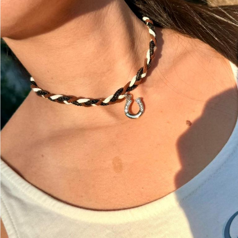 Colar Boiadeira Moda Cowgirl Acessorios Estiloso Pingentes Country Chokers varios modelos