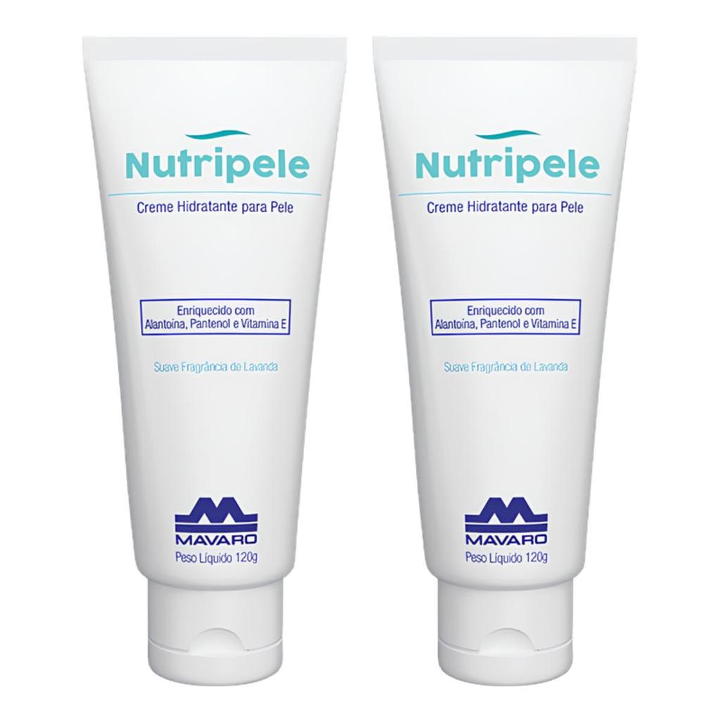 Kit 2 Creme Hidratante Profissional 120g Lavanda Aloe Vera Nutripele Mavaro