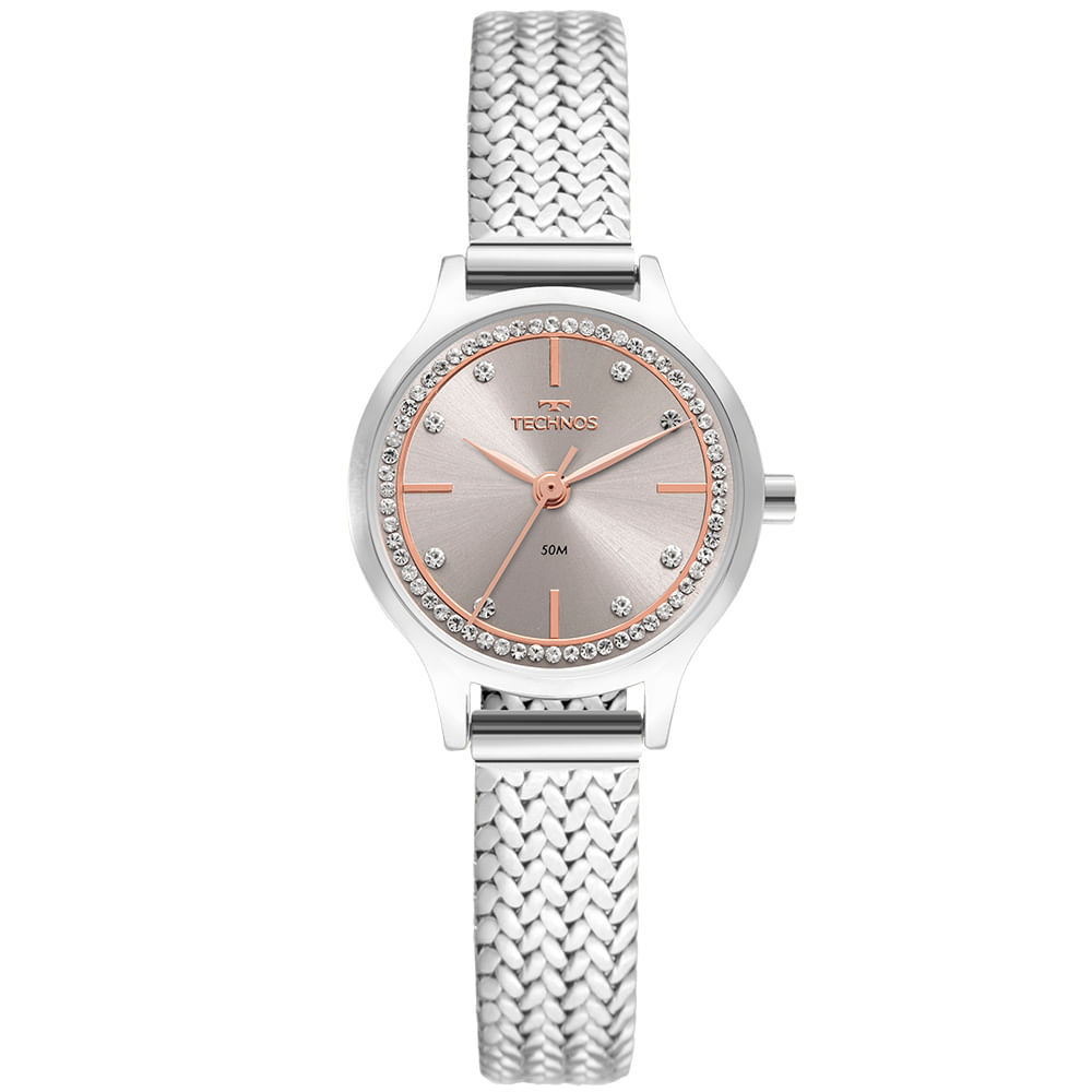 Relógio Technos Feminino Mini Prata - GL30FQ/1C