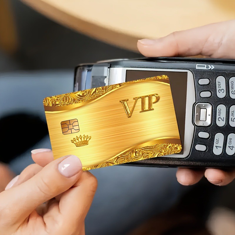 Adesivos criativos para cartões VIP dourados, adesivos para cartões bancários, cartões de transporte e cartões de acesso — imagem 2 de 2