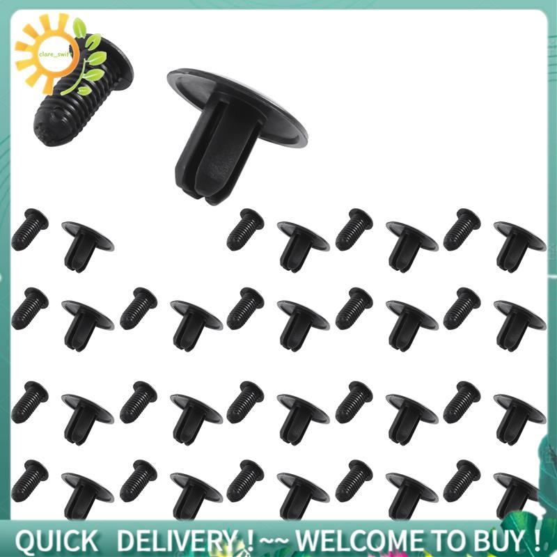 20 Peças 8mm Furo Push in Clipes De Painel De Parafuso De Expansão Rebite De Plástico Preto