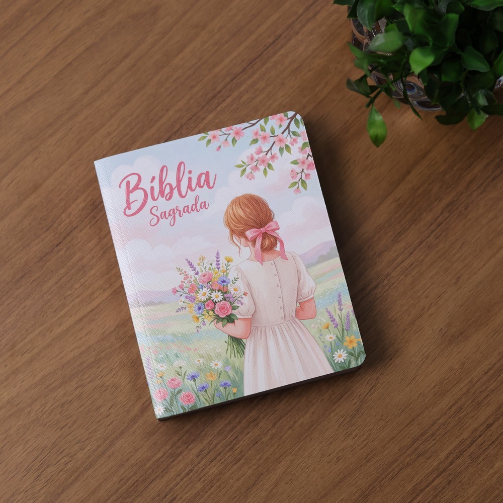 Bíblia Sagrada Menina Buquê | NVI | Capa Brochura · foto 2
