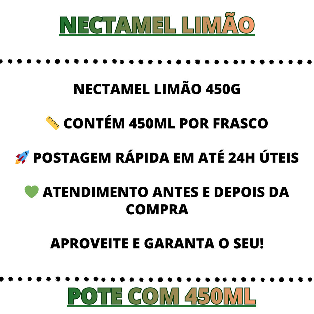 1 Composto de mel Limão Nectamel 450g — imagem 2 de 2