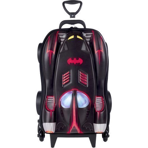 Mala Infantil Batman 3D com Rodinhas - Preta