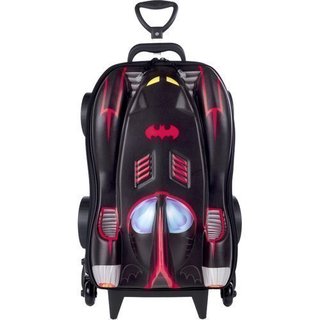 Mala Infantil Batman 3D com Rodinhas - Preta