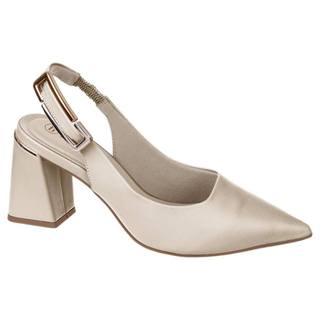 Scarpin Feminino Slingback Bebecê Salto Grosso Médio Lançamento Original
