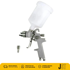 Pistola de Pintura HVLP Retoque 125ml Bico 0,8mm JP2000 JST Por Gravidade