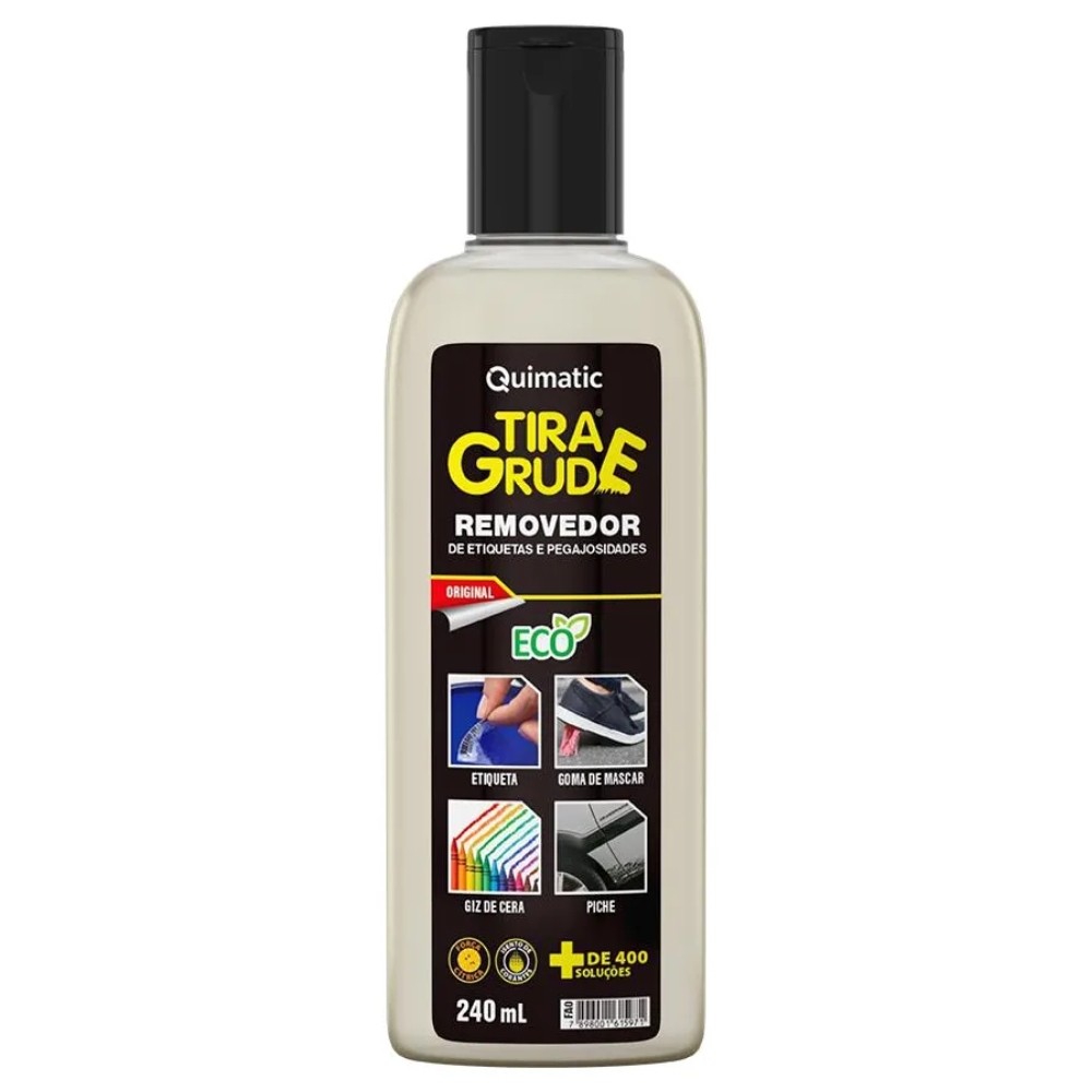 Tira Grude Removedor de Etiquetas 240ml Fa0 Quimatic Tapmati