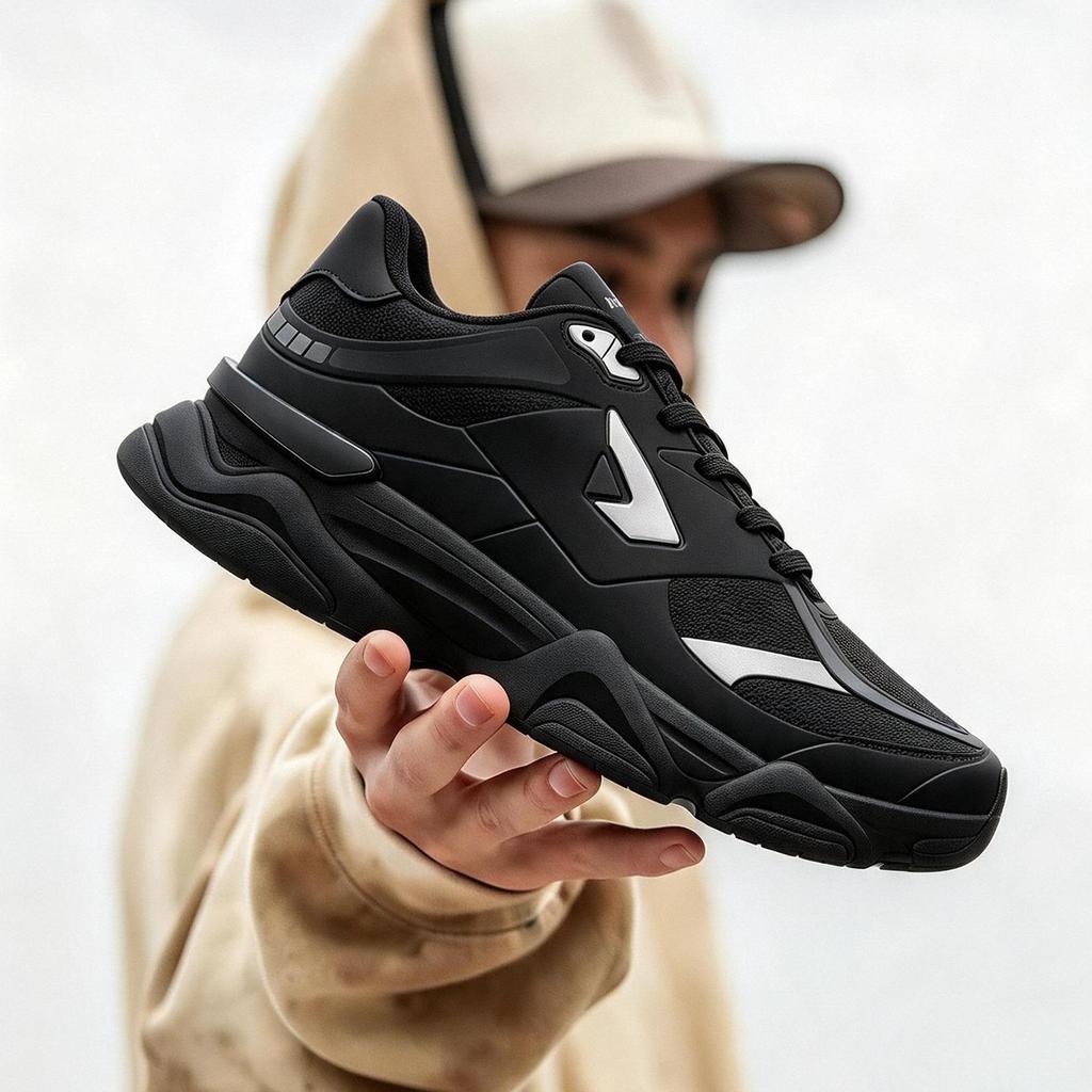 Tênis Masculino Streetwear Skatista Casual Retro Urbano Esportivo Confortável Sola Alta Leve Academia Caminhada Estilo