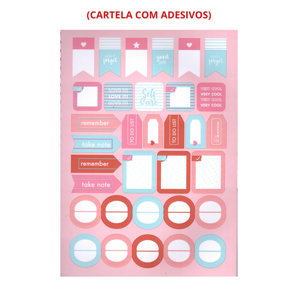 Kit 2 Cadernos Colegial 10 Materias it's Love! 160 Folhas - CADERSIL · foto 2