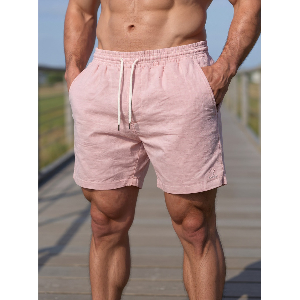 Kit 2 Bermudas Masculinas Linho Elastano Praiana Confortável Verão — Numa