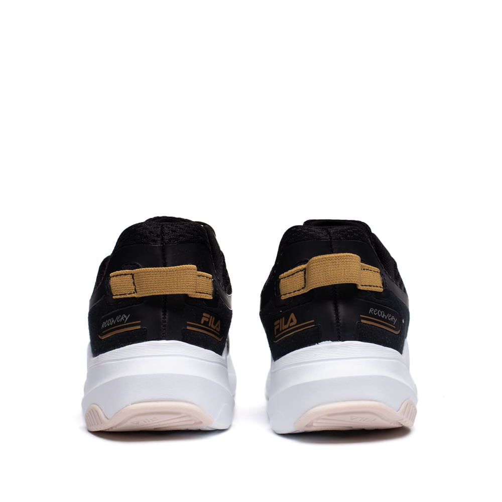 Tênis Feminino Fila Recovery Amortecimento Preto/Cinza · foto 2
