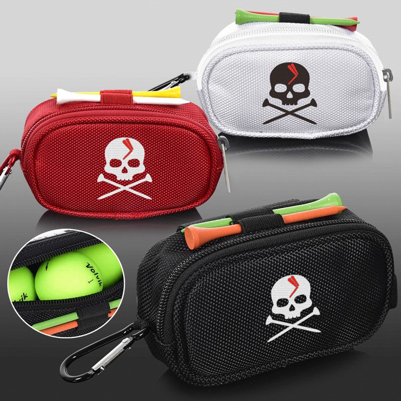 Versão coreana novo estilo poliéster golfe cintura saco prática bola saco chaveiro saco de armazenamento de golfe golfe