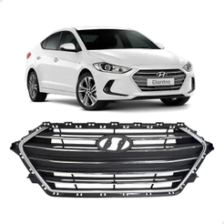 Grade Central Cromado Parachoque Dianteiro Elantra 2017 2018 Novo 86350F2000