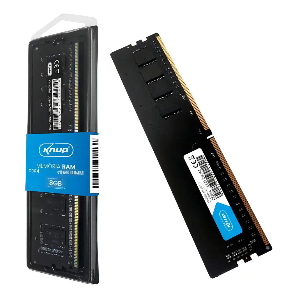 Memória Ram Ddr4 8gb 3200mhz Dimm 288 Pinos Gamer Knup Intel Desktop