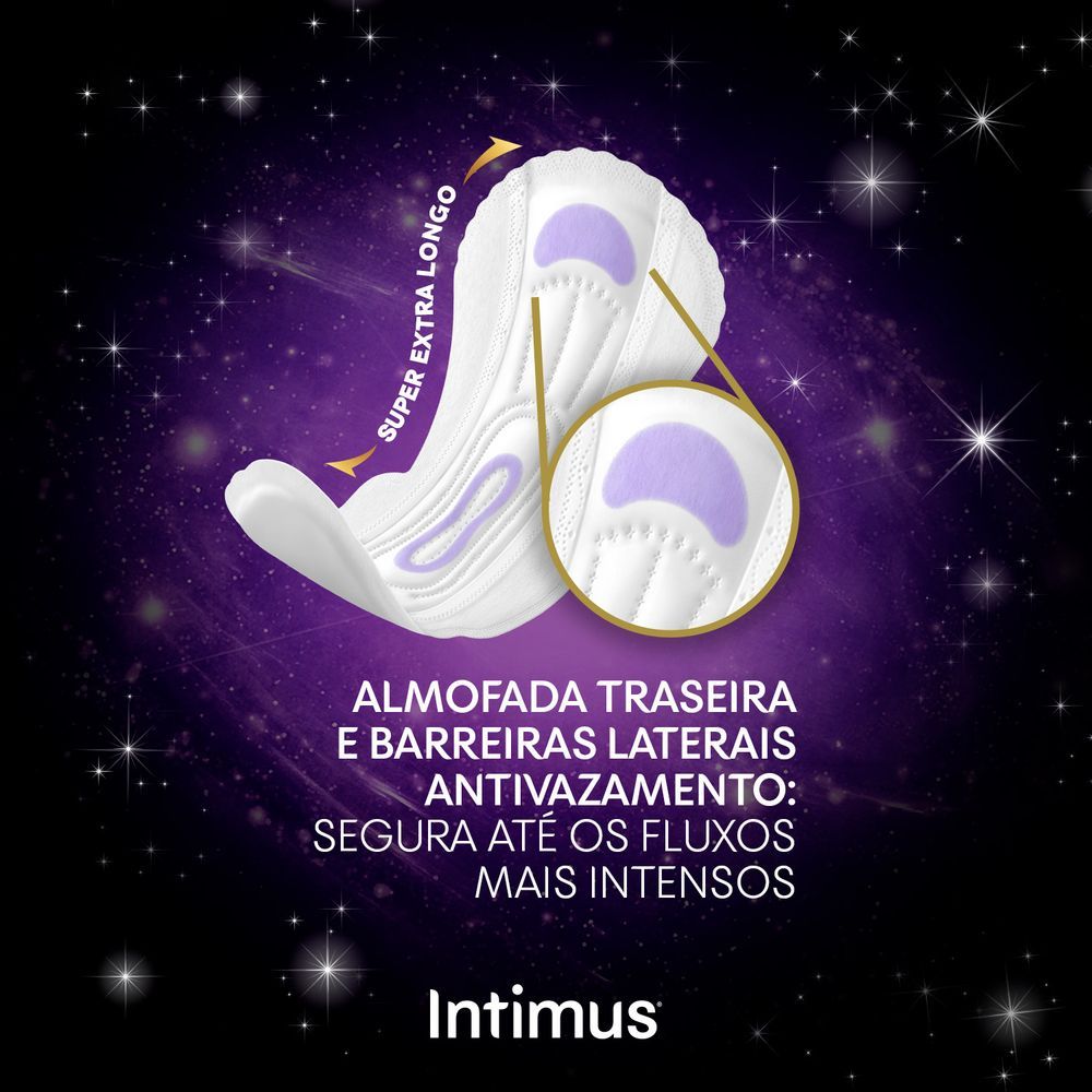 Absorvente Intimus Noturno Longo Extra Suave Com Abas 10 un · foto 2