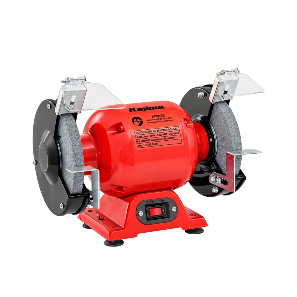 Imagem Motoesmeril de Bancada 6" 360w Monofásico Bg 500 110v Kajima