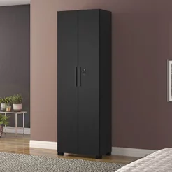 Armário para Escritório 2 Portas com Chave 61cm Nt 4020 Preto Tx Preto Tx