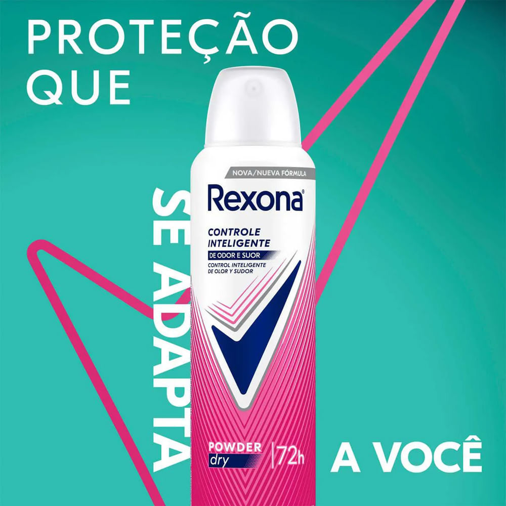 Kit Desodorante Aerosol Rexona Powder Dry 150ml - 3 Unidades · foto 2