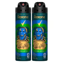 Kit Desodorante Aerosol Rexona Antibacterial + Invisible Masculino 150ml - 2 unidades