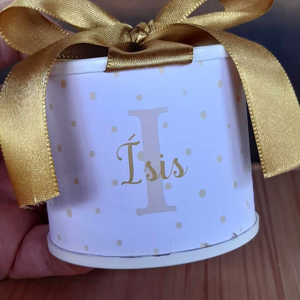 Tubolata Personalizada Lembrancinha Aniversário Infantil | Tema | PRIMEIRA EUCARISTIA DOURADO (COMUNHÃO)