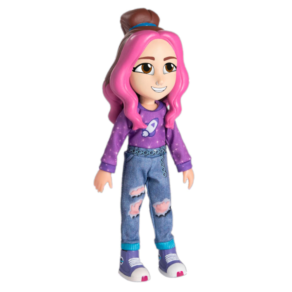 Boneca de Vinil - Katlen - Dos Rosa - 26 cm - Baby Brink em Oferta na Shopee