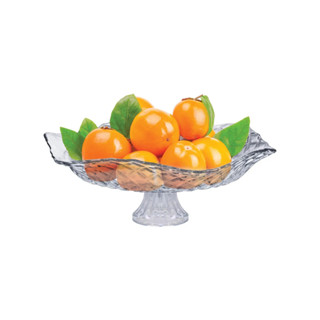 Saladeira Ruvolo, Fruteira Cozinha Mesa, Fruteira Vidro com Pé em Oferta na Shopee