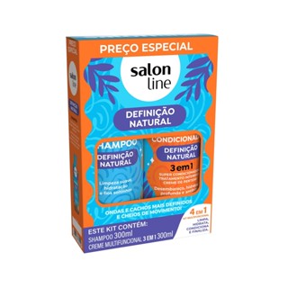 Kit Shampoo 300ml + Creme Multifuncional 300ml Definição Natural em Oferta na Shopee