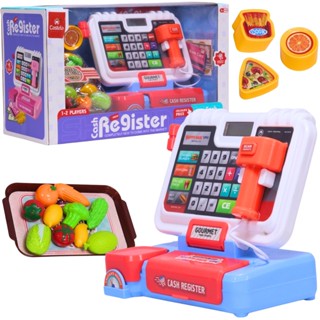 Caixa Registradora Infantil Luz e Som Acessório Azul Castela em Oferta na Shopee