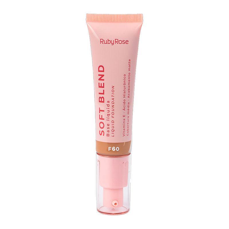 Base Líquida Ruby Rose Soft Blend Cor F60 30g