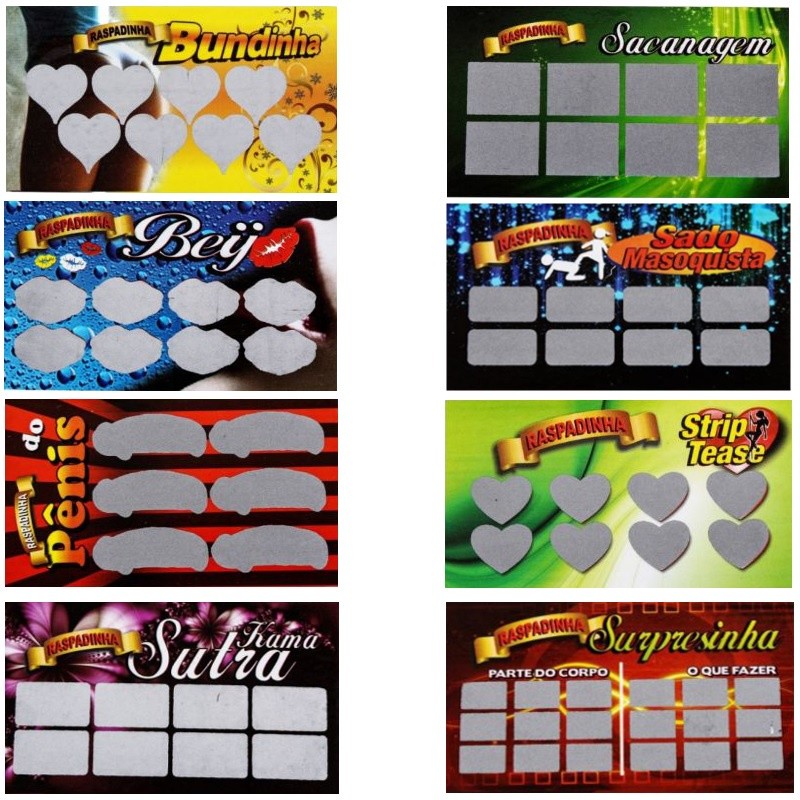 Raspadinhas Eróticas para Casal Brincadeira Jogos Divertidos Temas Picantes em Oferta na Shopee