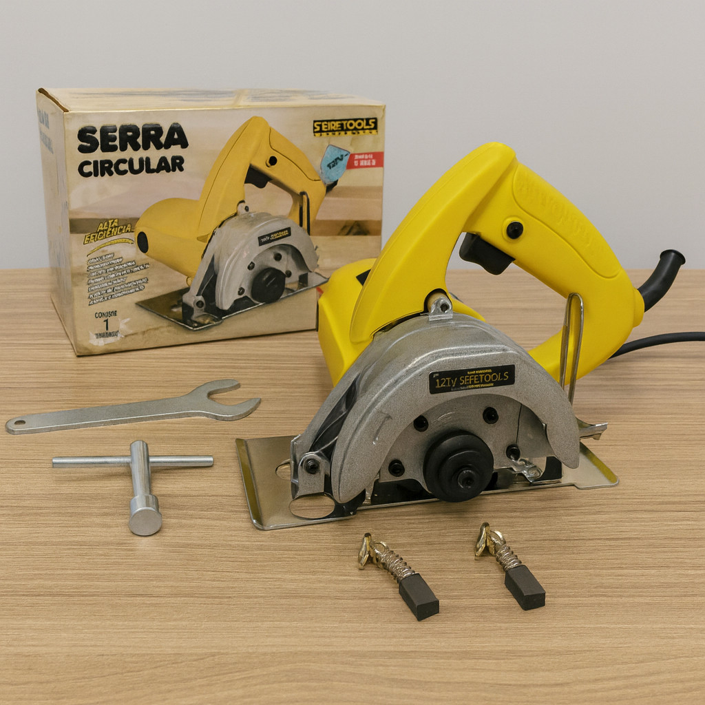 Serra Circular Para Madeira 127V 1100W STARTOOLS Alta Eficiência 110mm