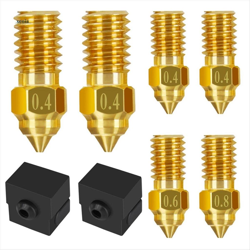 6 Peças Para Kit De Bico 3 V3 SE , Bicos De Latão Impressora 3D 0.4mm 0.6mm 0.8mm Extrusores De Resistência A Altas Temp