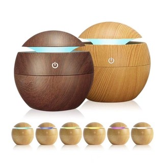 Umidificador Aromatizador Difusor Ultrassônico 130ml Luz LED Colorida USB Silencioso para…
